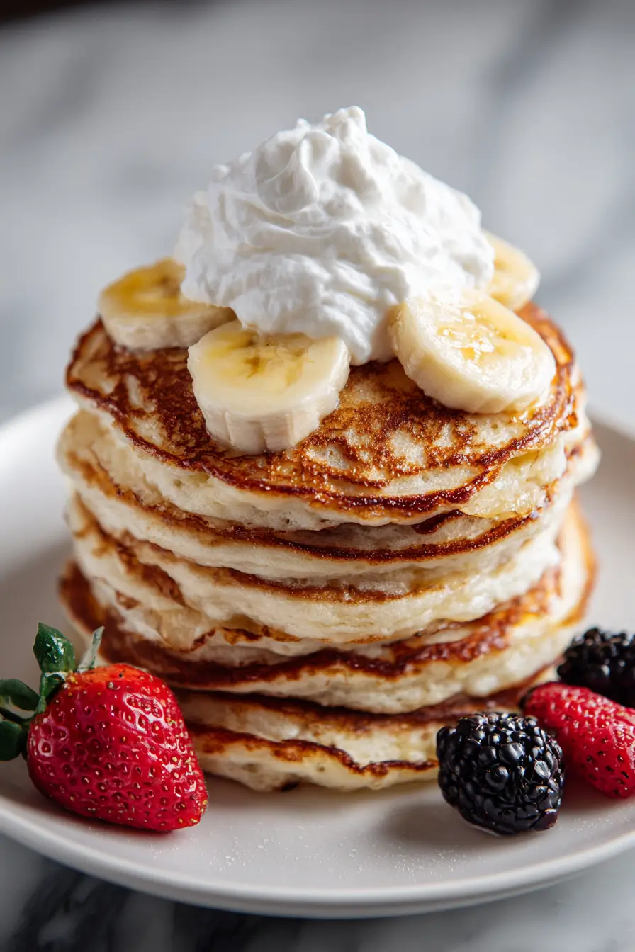 Banana protein pancakes