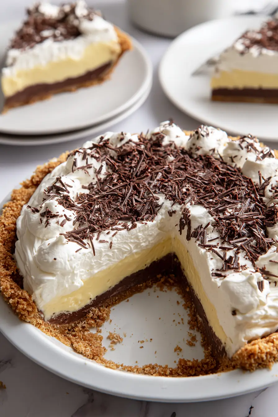 Chocolate cream cheese pie