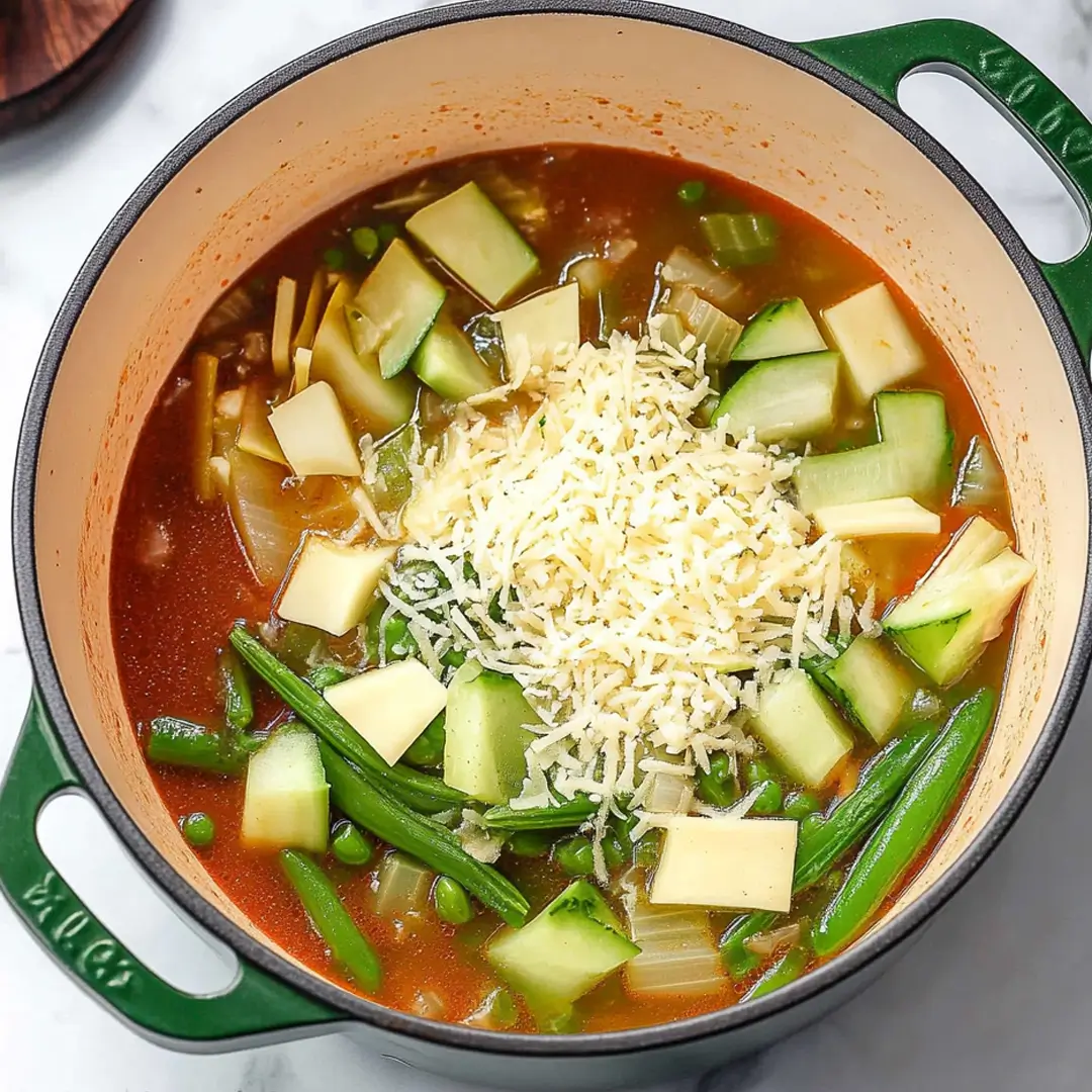 Weight Watchers Vegetable Soup with Fresh Zucchini and Green Beans
