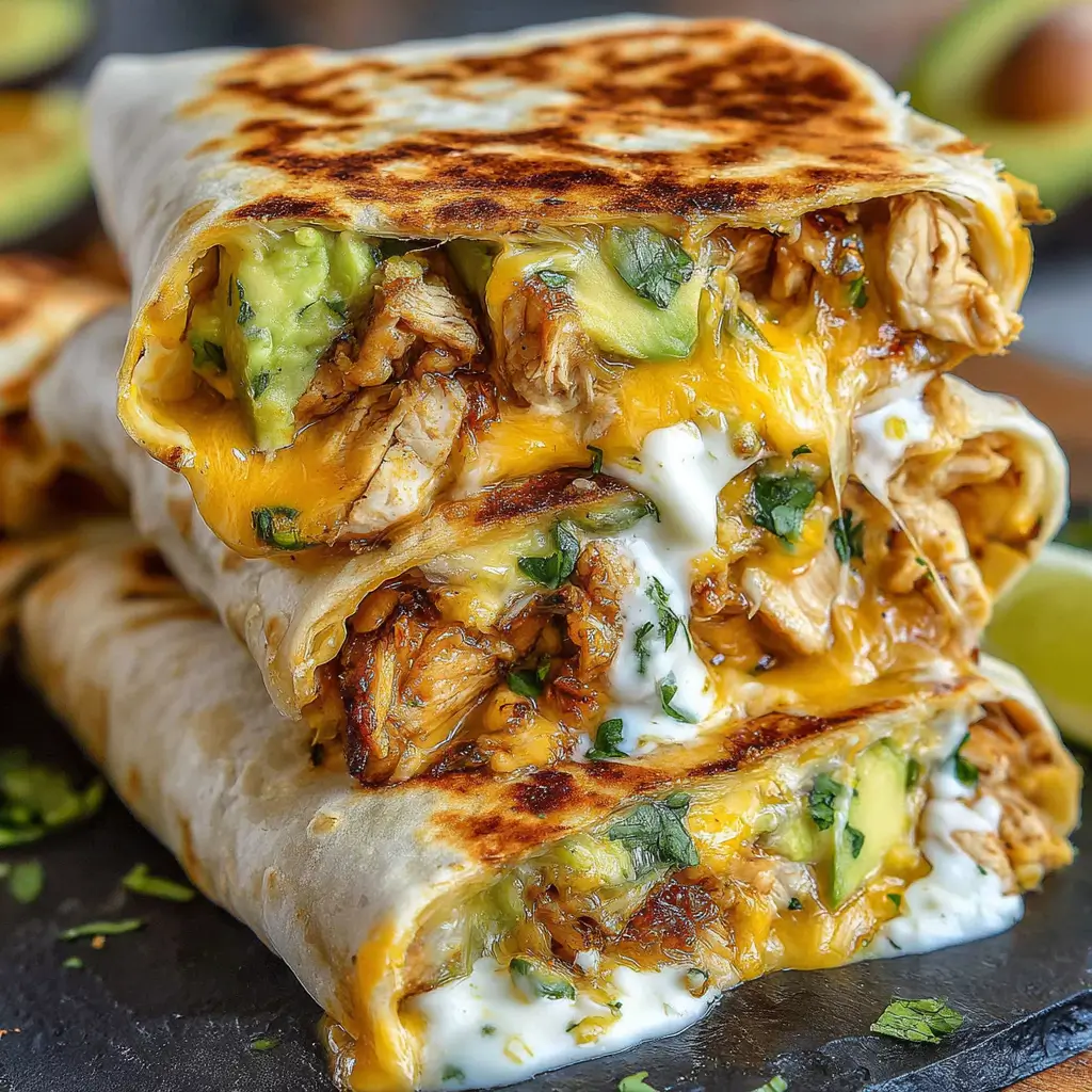 Crispy Chicken and Avocado Ranch Burritos Recipe