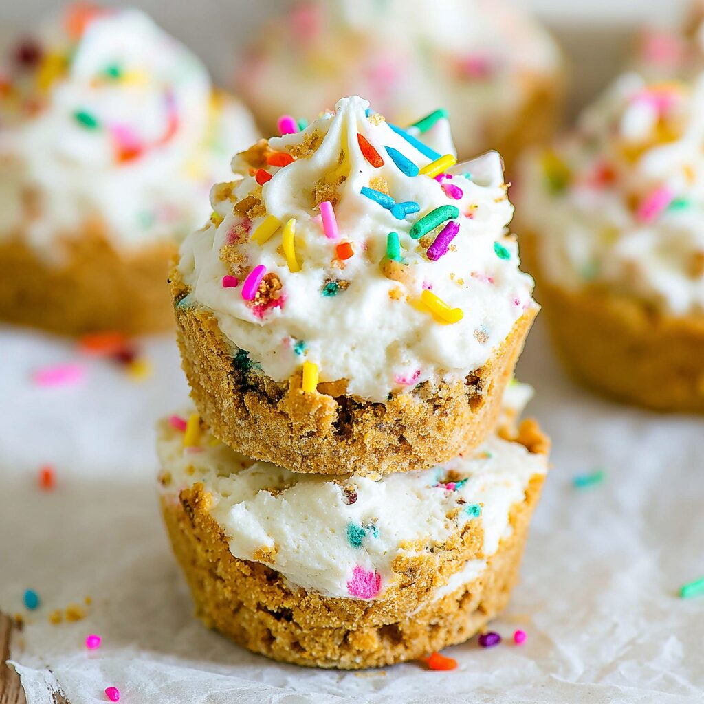 Tiny, colorful cheesecake treats promise a celebration in every bite.