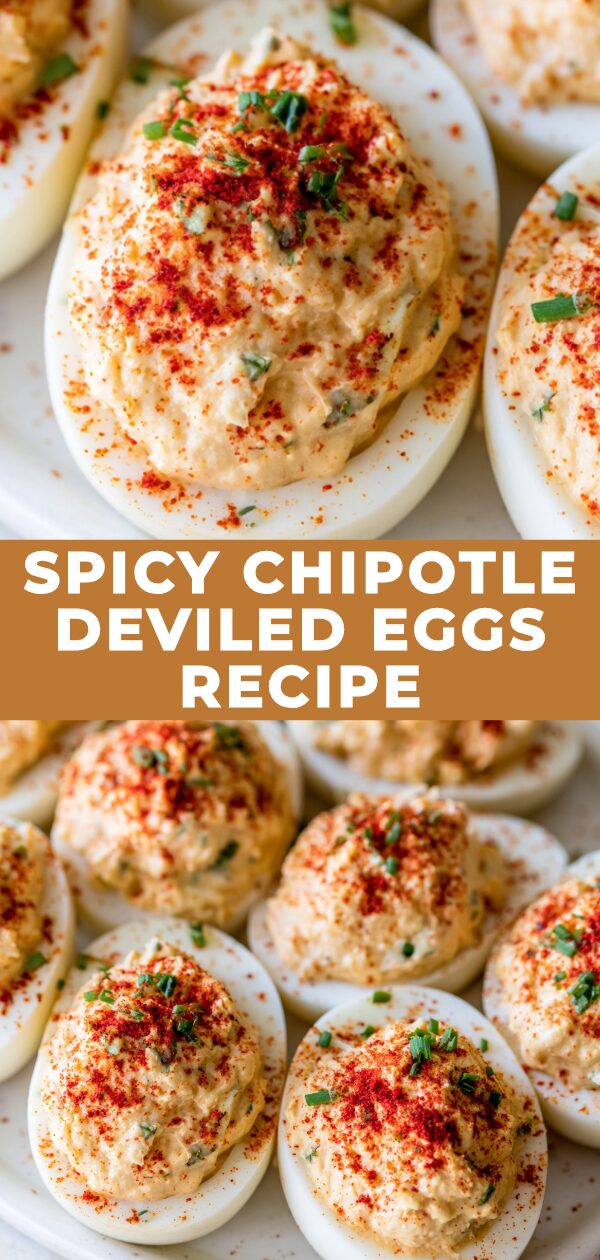Creamy deviled eggs with a kick, sprinkled with paprika and cilantro, promise a flavorful bite.