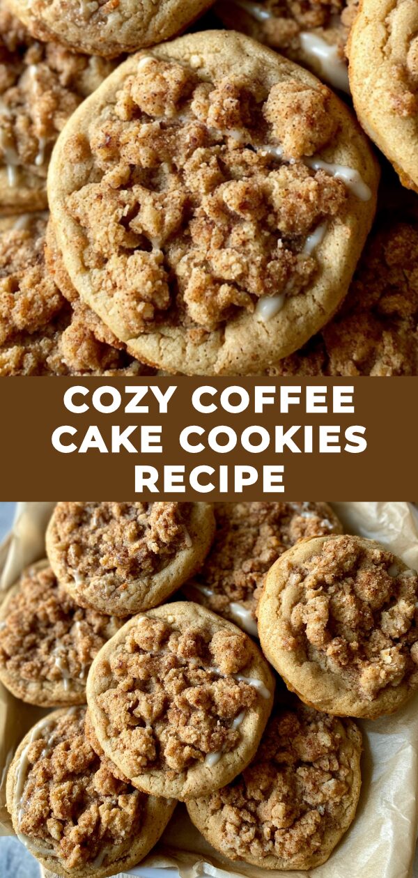 Soft, crumbly cookies marbled with cinnamon sugar swirls evoke the comforting taste of coffee cake.