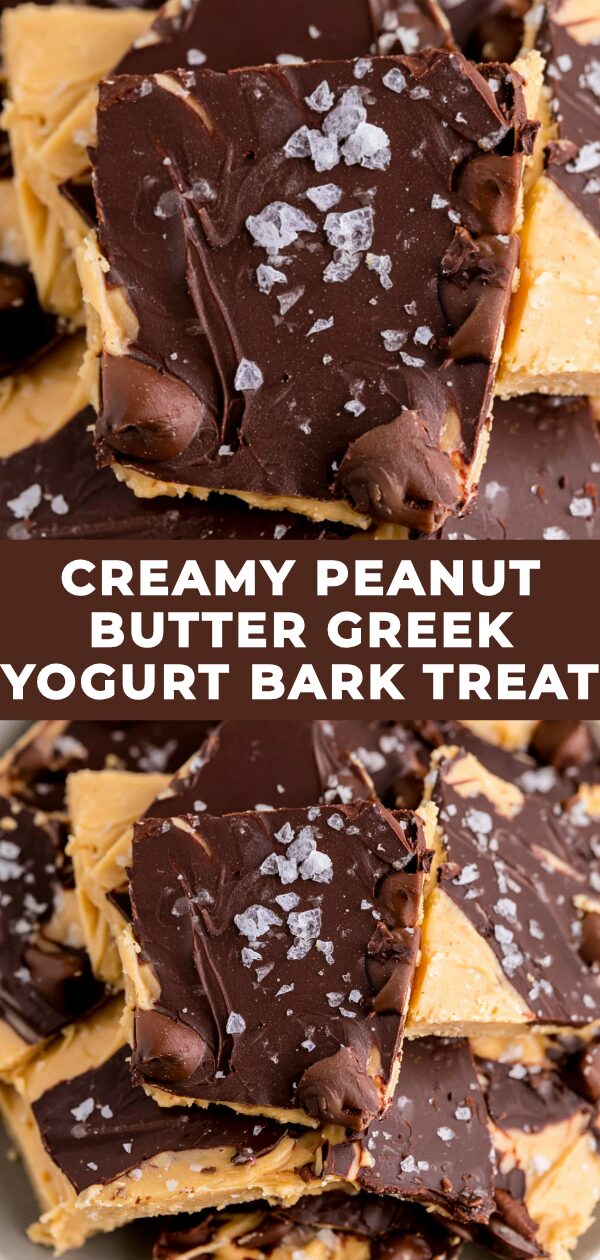 A frozen swirl of peanut butter and Greek yogurt, studded with chopped peanuts, offers a healthy and satisfying snack.