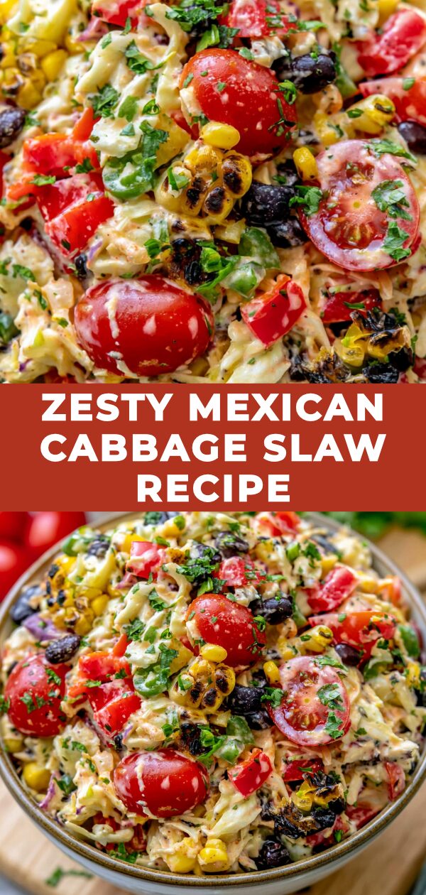 A vibrant bowl of Mexican cabbage slaw, glistening with a lime vinaigrette and sprinkled with cilantro, promising a zesty side dish.