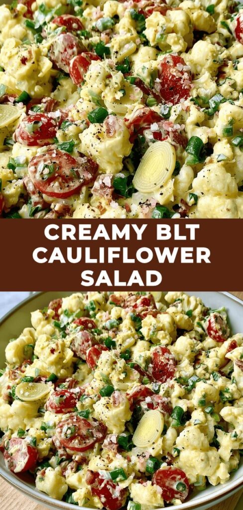 Creamy BLT Cauliflower Salad