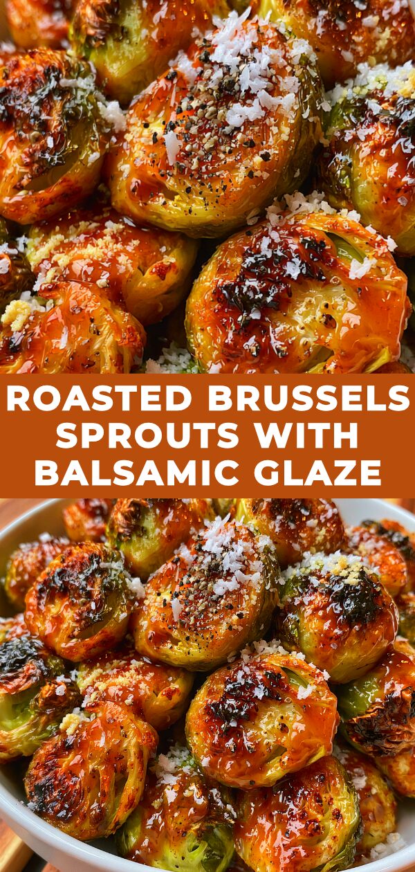 Delicious Roasted Brussels Sprouts with Balsamic Glaze recipe