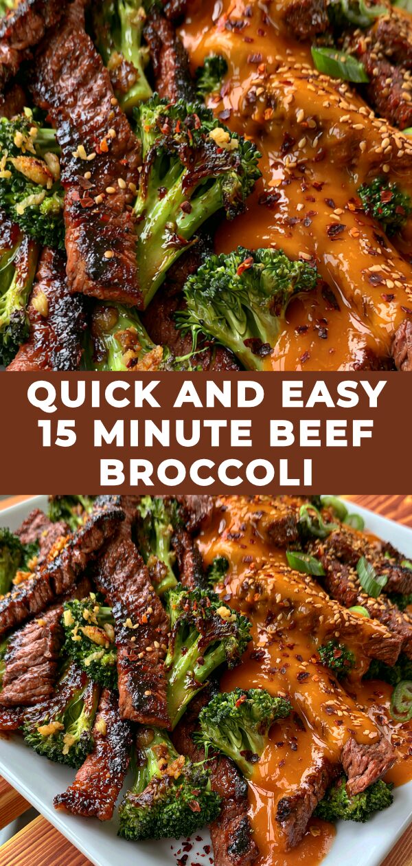 A vibrant plate of stir-fried beef and broccoli, ready in 15 minutes.