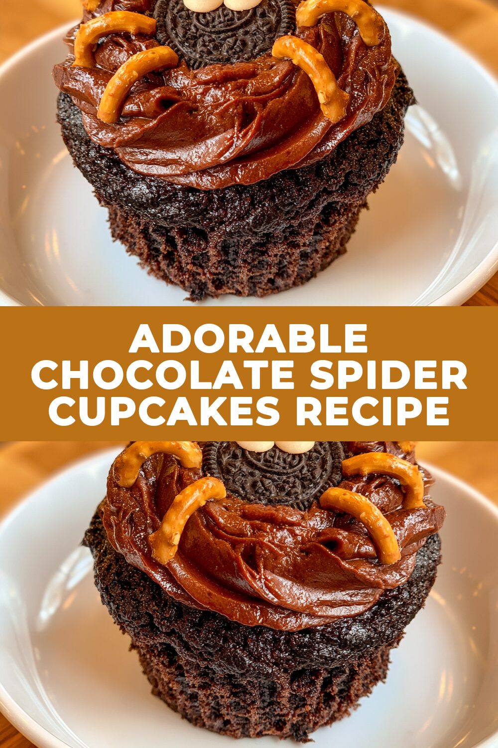 Adorable Chocolate Spider Cupcakes Recipe