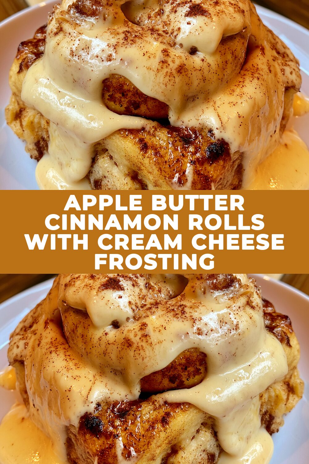 Apple Butter Cinnamon Rolls With Cream Cheese Frosting Recipe
