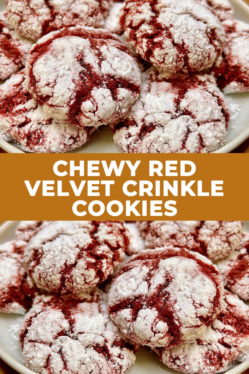 Chewy Red Velvet Crinkle Cookies Recipe