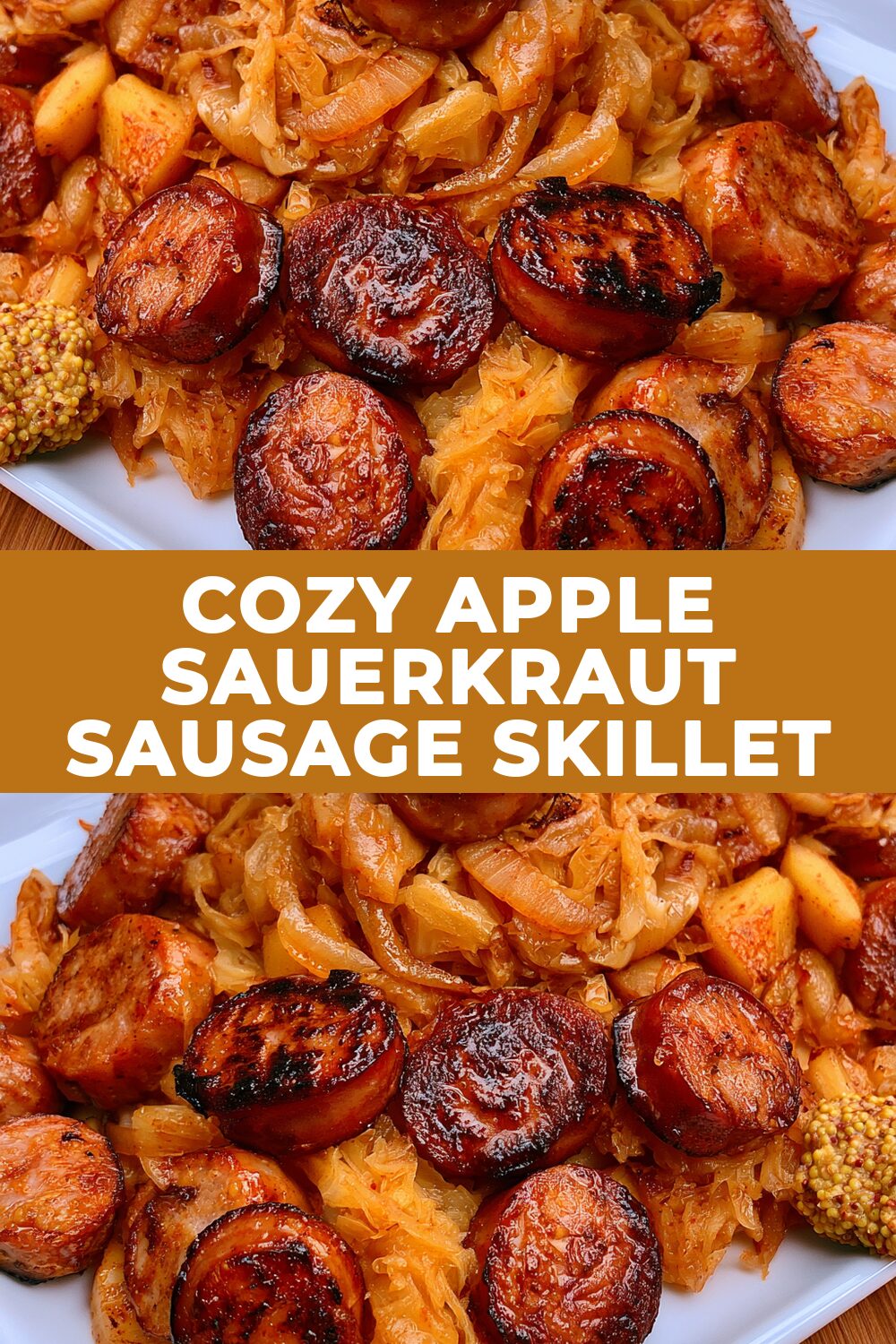 Cozy Apple Sauerkraut Sausage Skillet Recipe