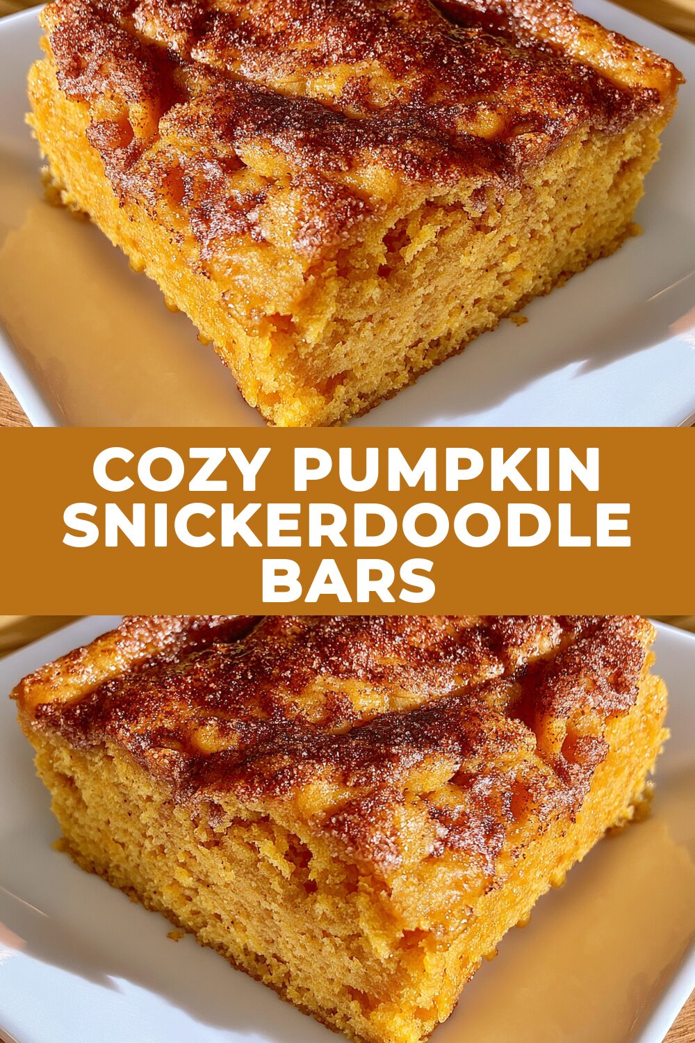 Cozy Pumpkin Snickerdoodle Bars Recipe