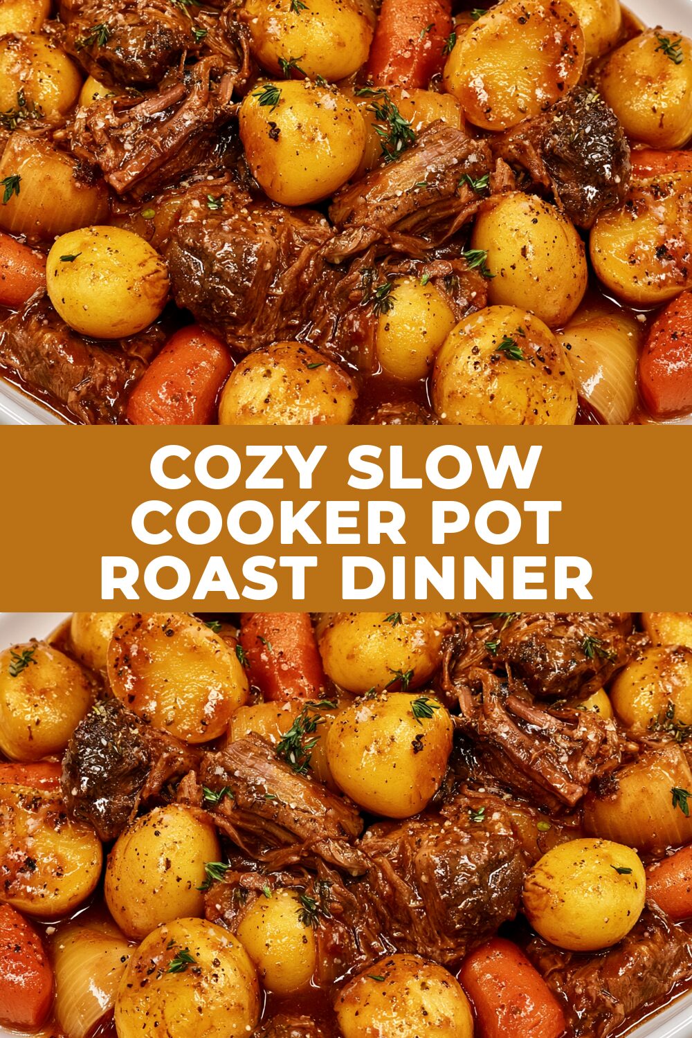 Cozy Slow Cooker Pot Roast Dinner Recipe