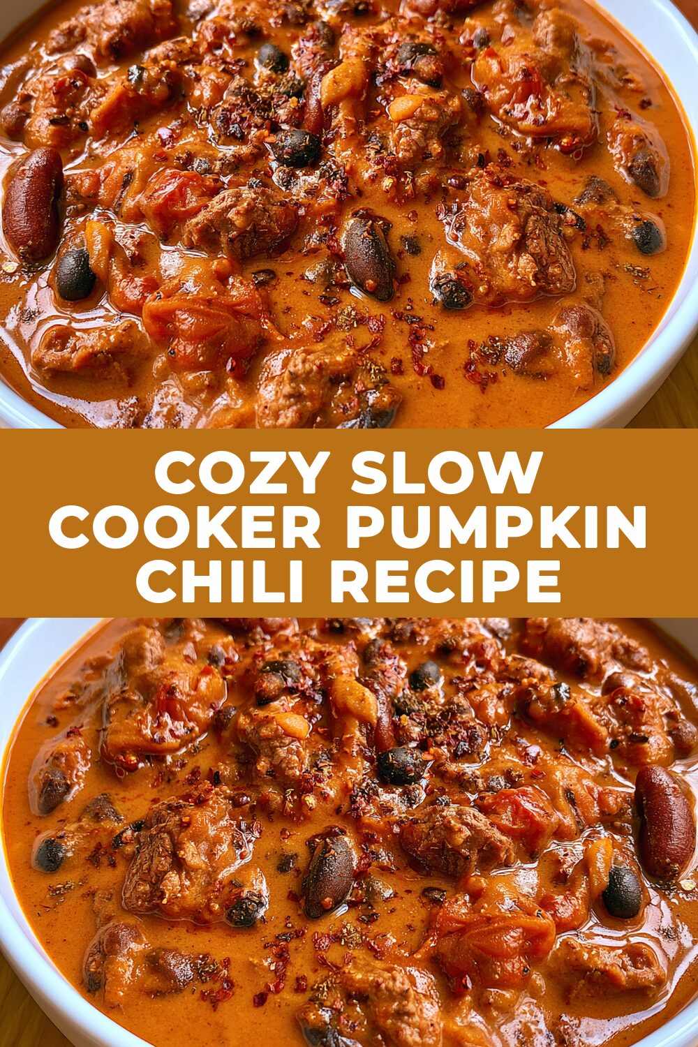 Cozy Slow Cooker Pumpkin Chili Recipe