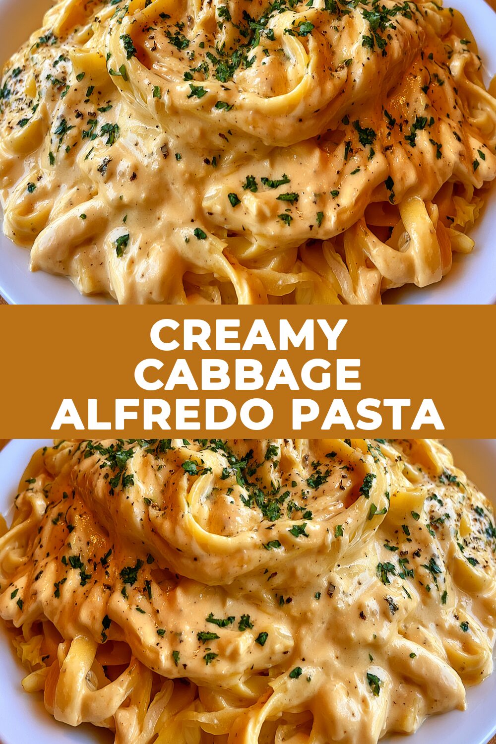 Creamy Cabbage Alfredo Pasta Recipe