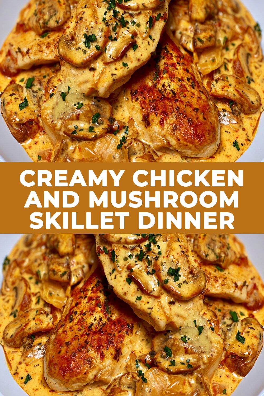 Creamy Chicken and Mushroom Skillet Dinner Recipe