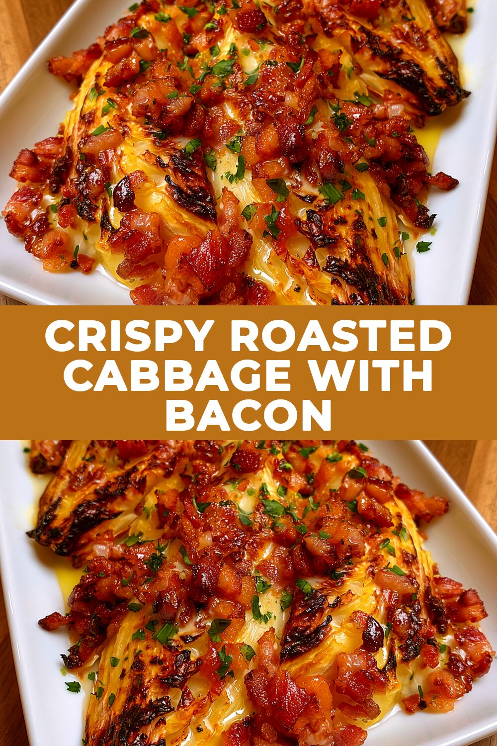 Crispy Roasted Cabbage with Bacon Recipe