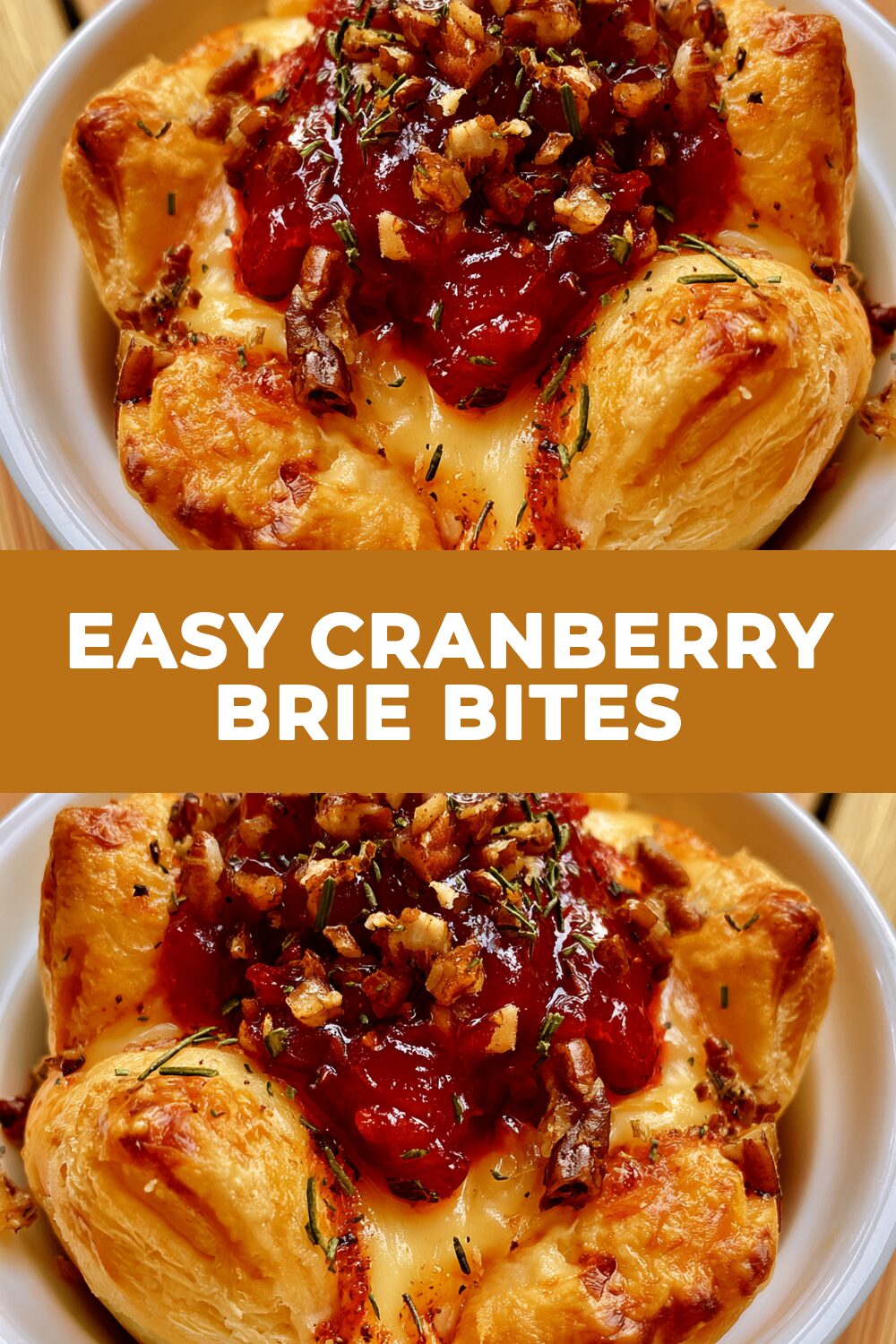 Easy Cranberry Brie Bites Recipe