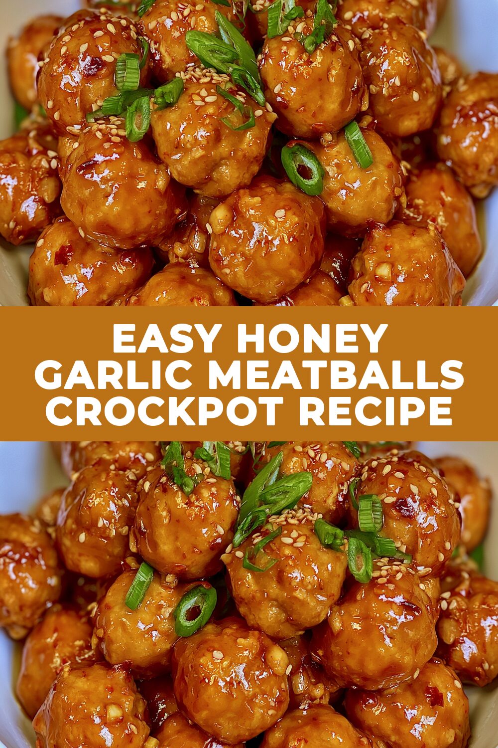 Easy Honey Garlic Meatballs Crockpot Recipe