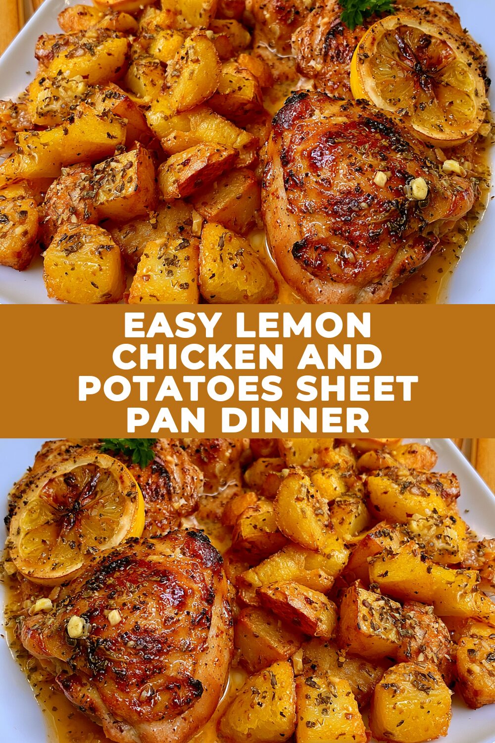 Easy Lemon Chicken and Potatoes Sheet Pan Dinner Recipe