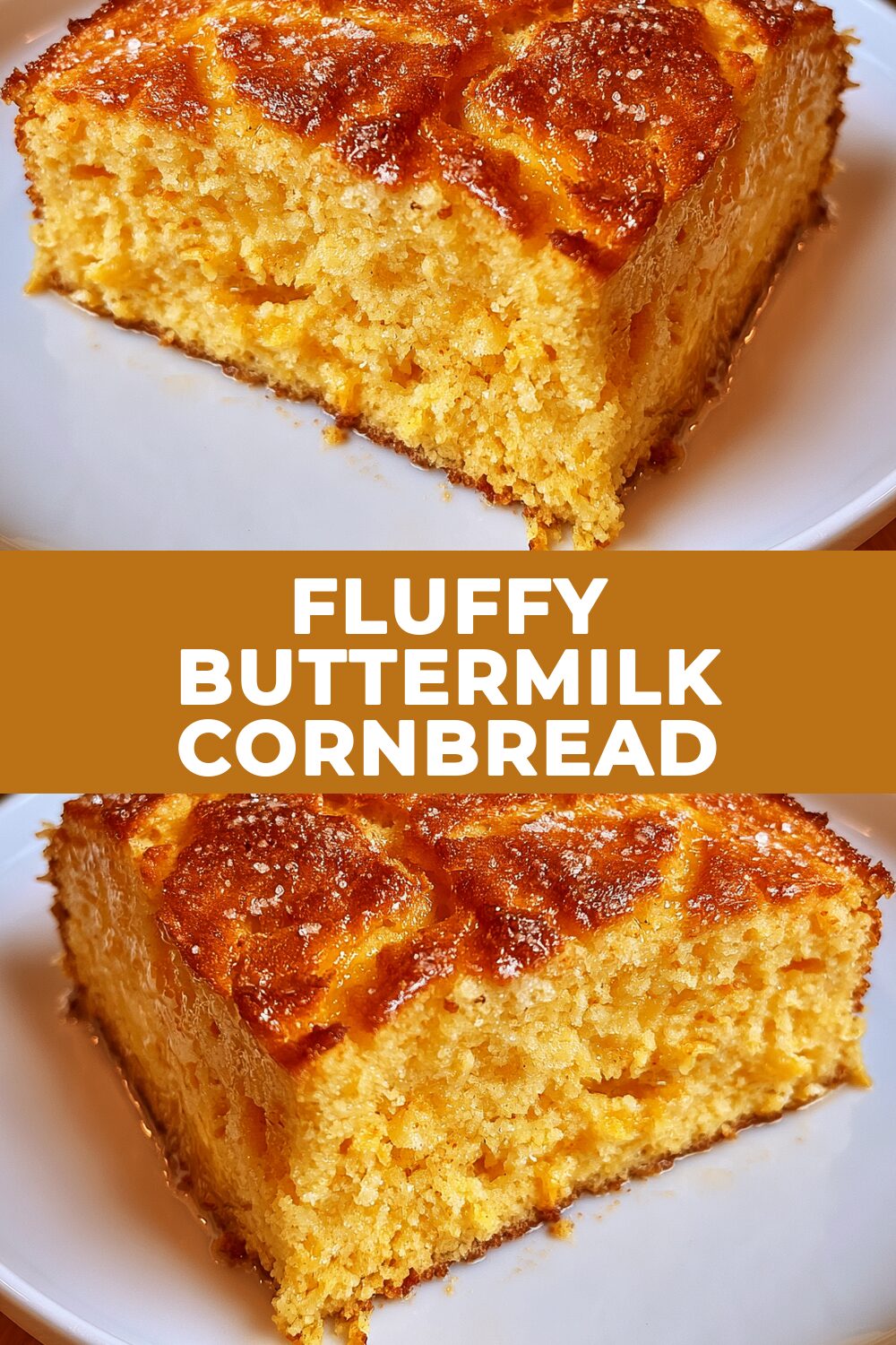 Fluffy Buttermilk Cornbread Recipe
