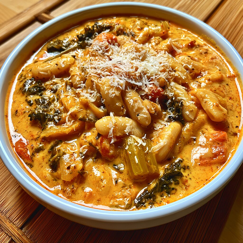 Hearty Tuscan White Bean Soup