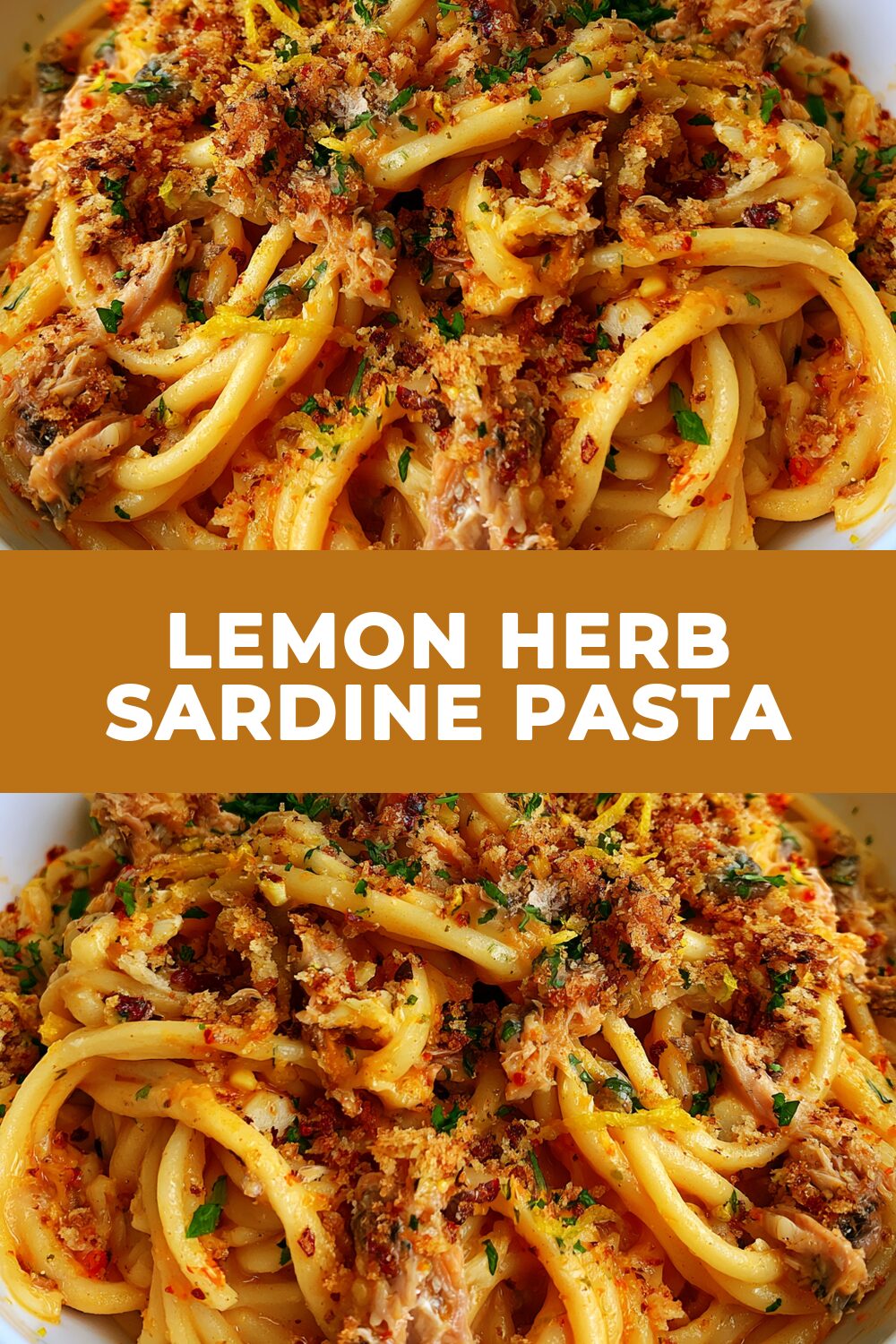 Lemon Herb Sardine Pasta Recipe