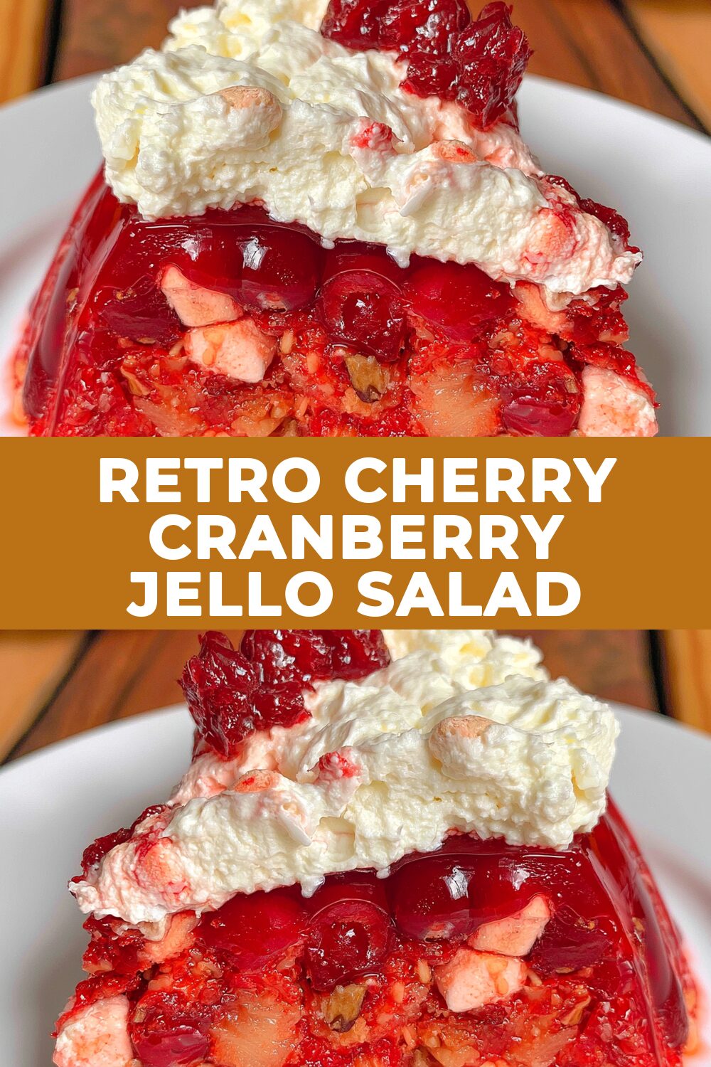 Retro Cherry Cranberry Jello Salad Recipe