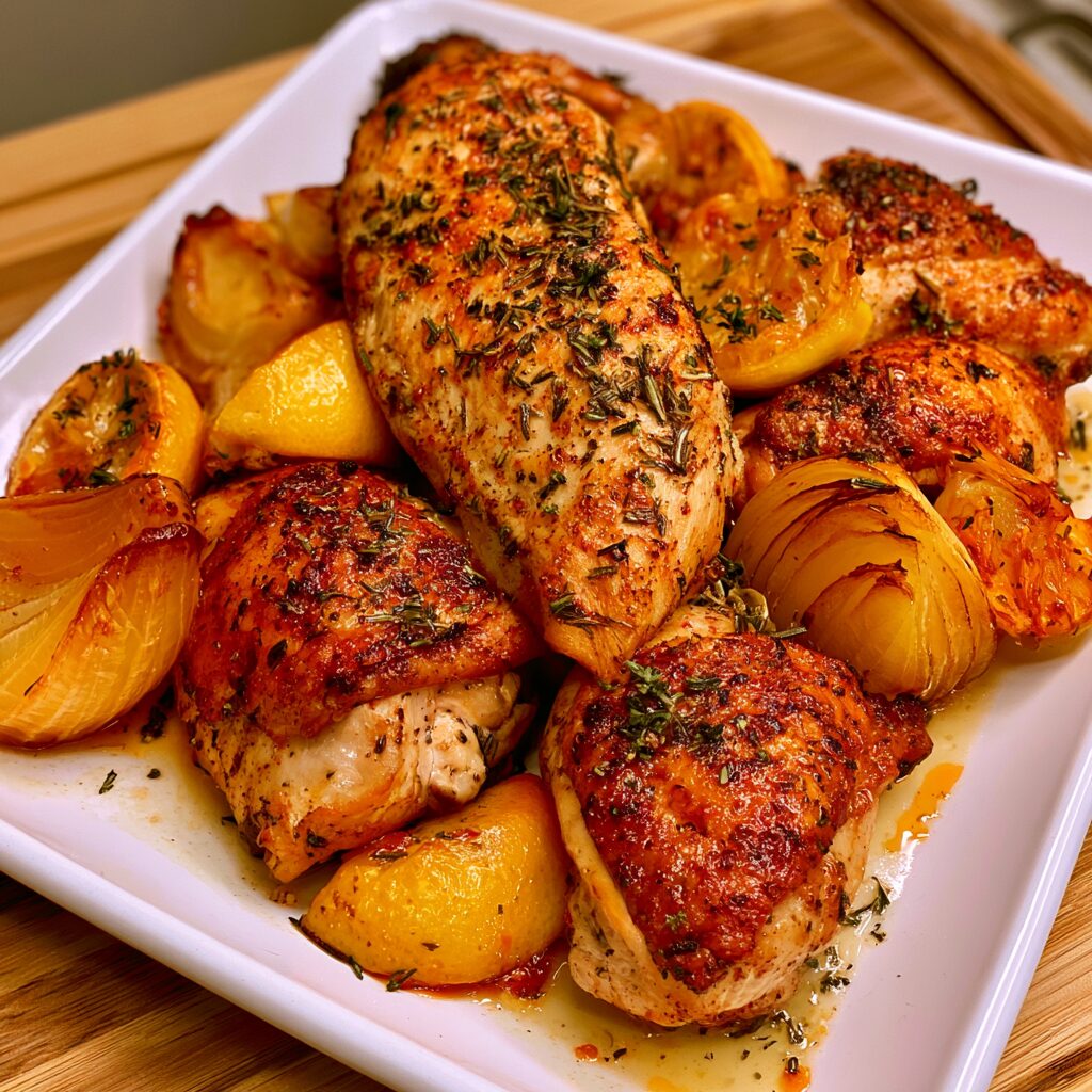 Simple Lemon Herb Roast Chicken Recipe