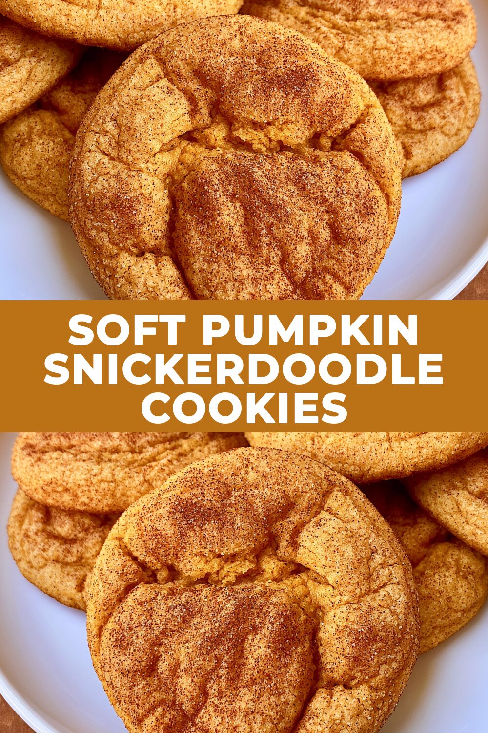 Soft Pumpkin Snickerdoodle Cookies Recipe