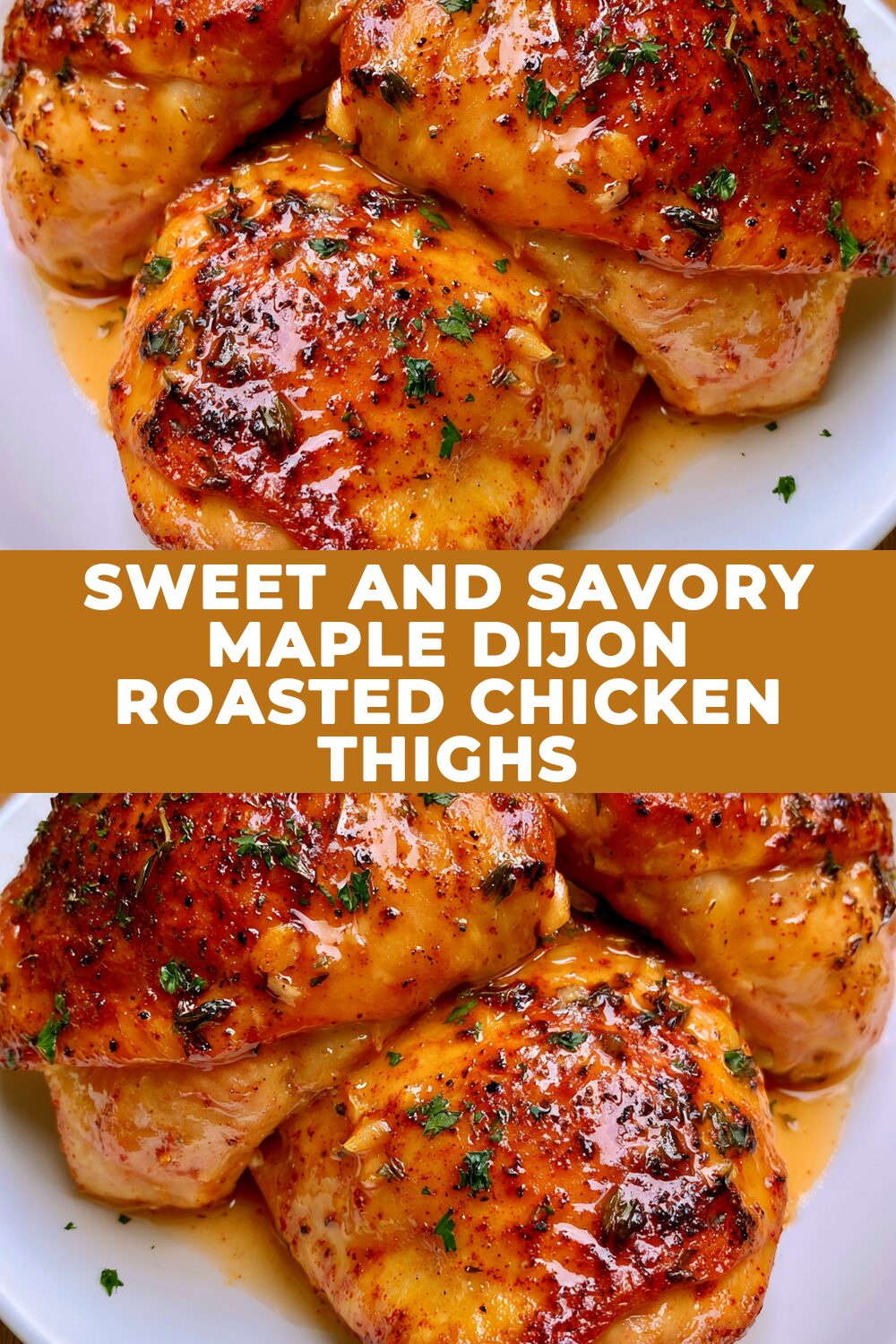 Sweet and Savory Maple Dijon Roasted Chicken Thighs Recipe