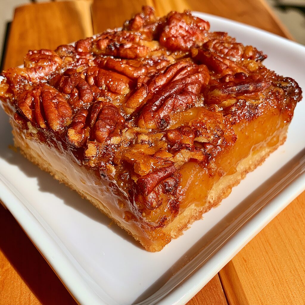 Sweet Maple Pecan Pie Bars