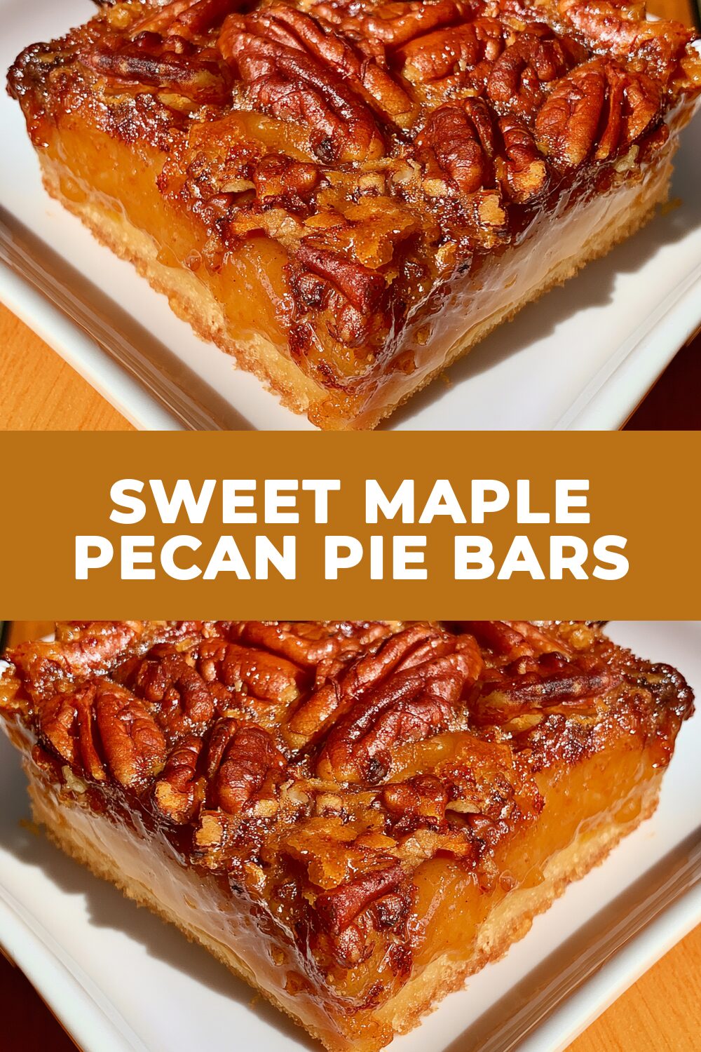 Sweet Maple Pecan Pie Bars Recipe