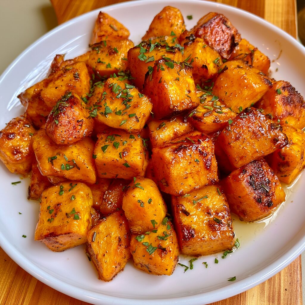 Sweet Maple Roasted Sweet Potatoes