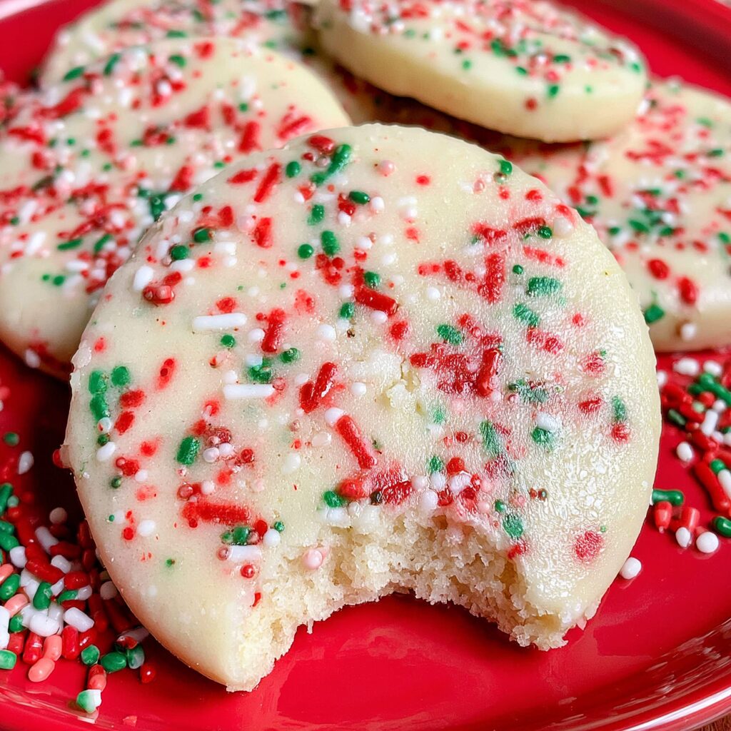 Sweet Sprinkle Shortbread Cookies