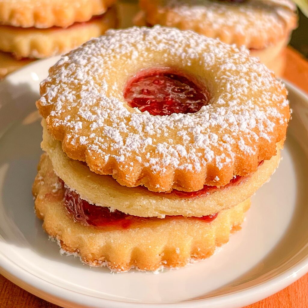 Buttery Classic Linzer Cookies With Raspberry Jam